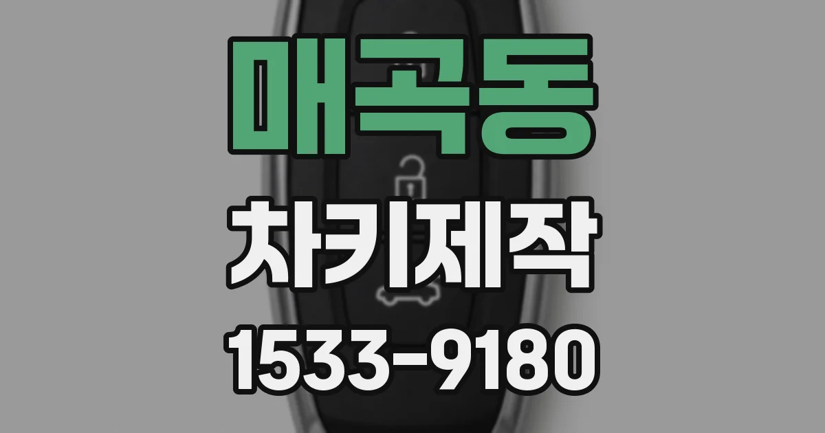 매곡동 차키제작