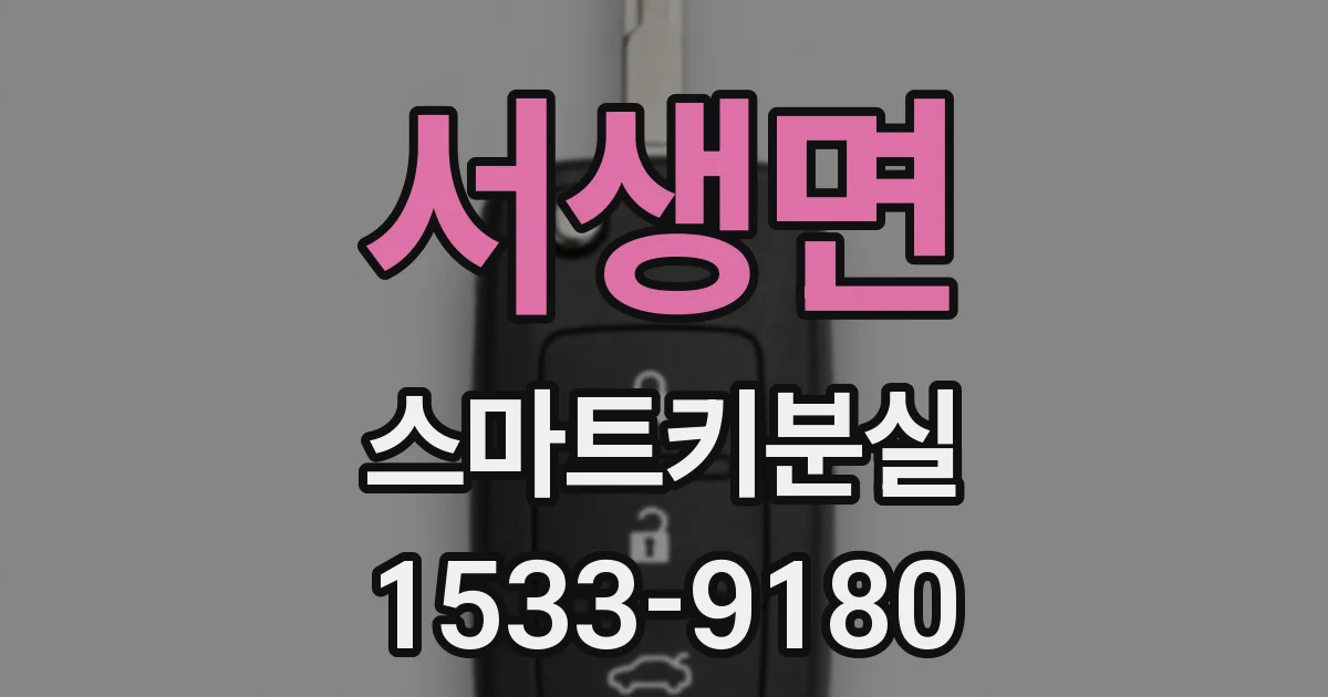 서생면 스마트키분실