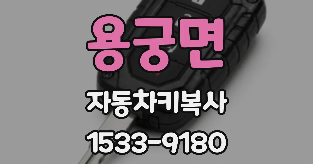 용궁면 자동차키복사