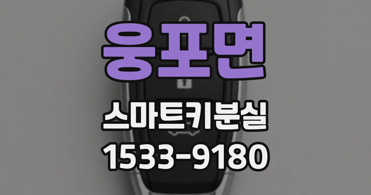 웅포면 스마트키분실
