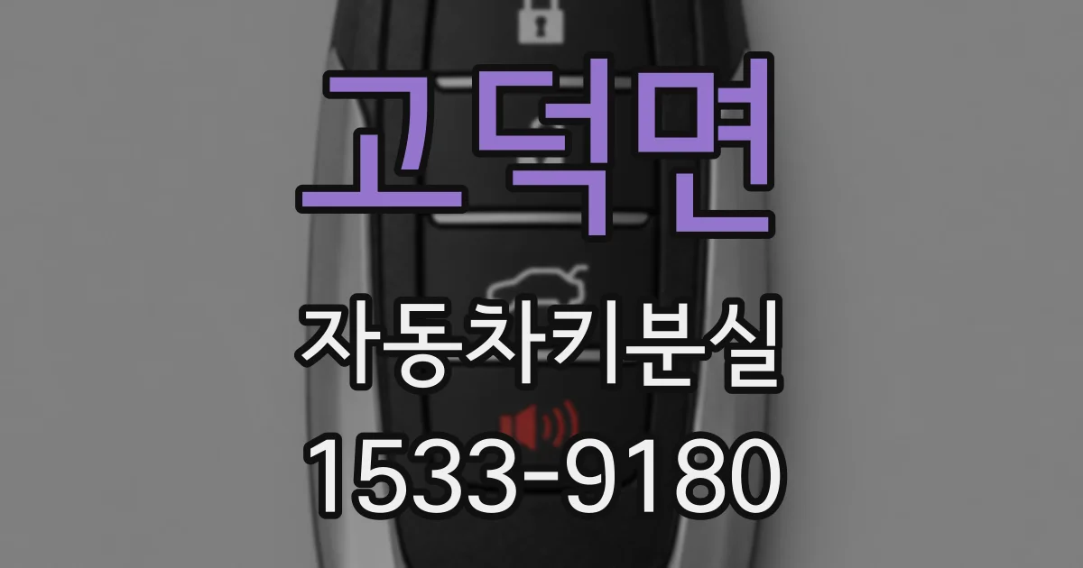 고덕면 자동차키분실