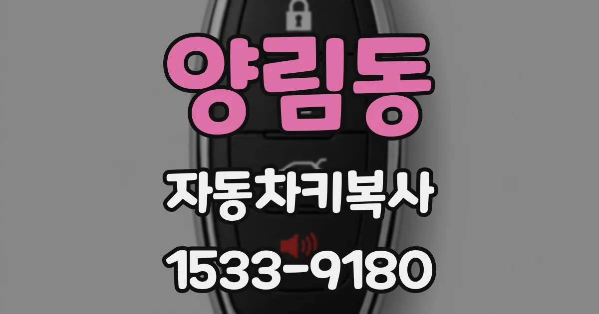 양림동 자동차키복사