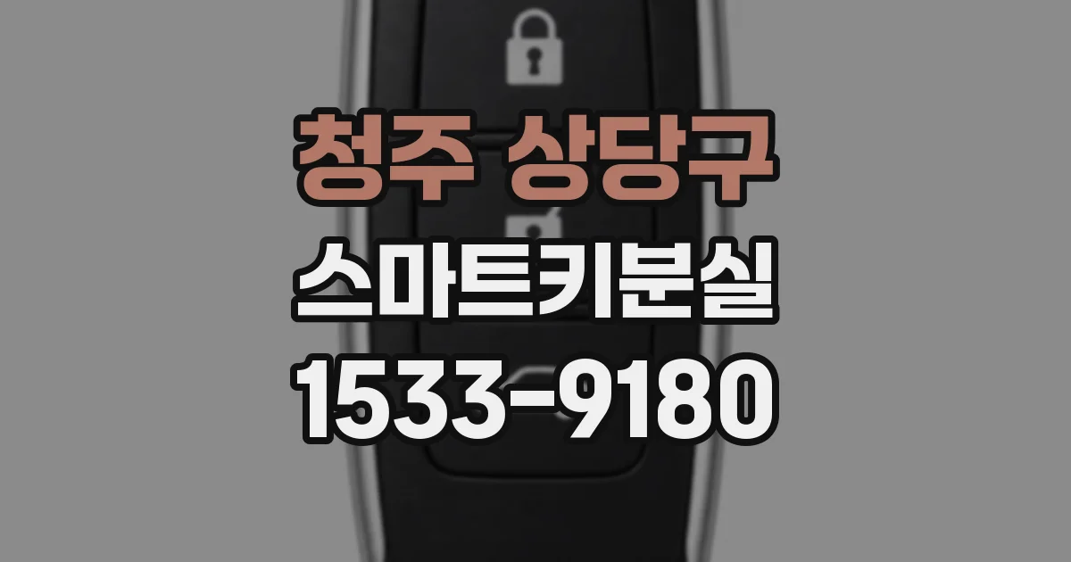 청주 상당구 스마트키분실