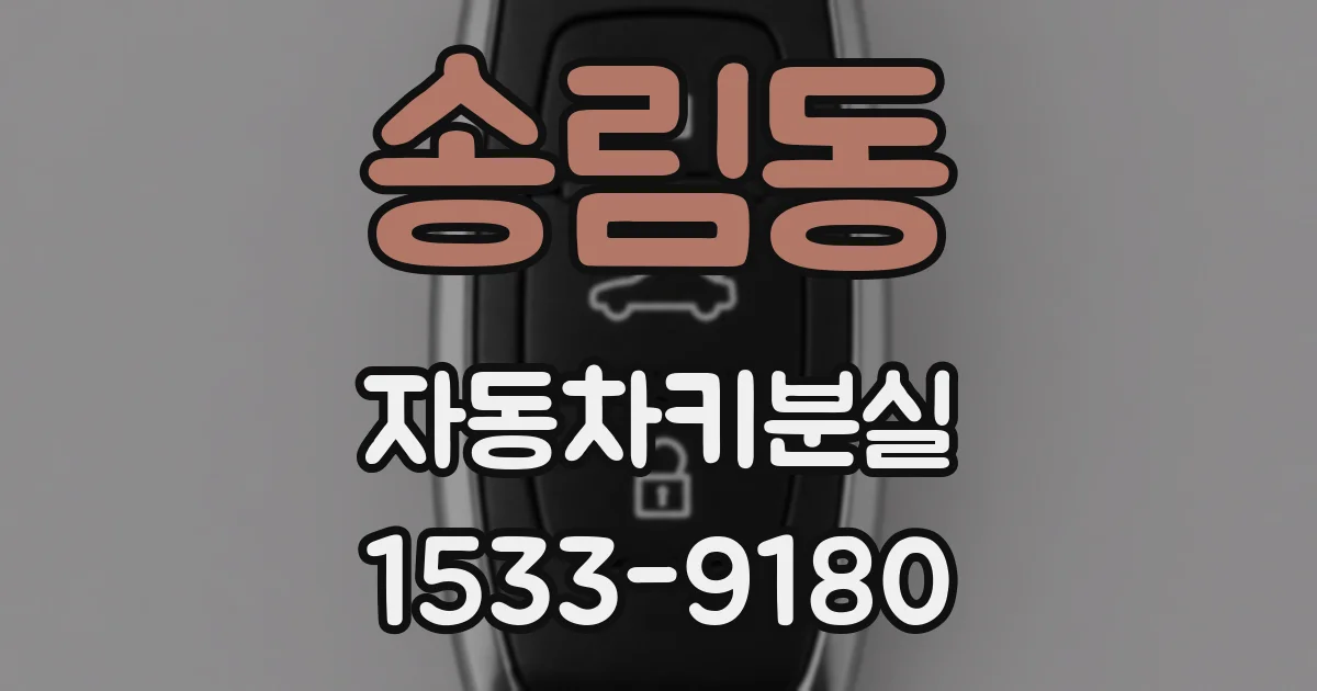 송림동 자동차키분실