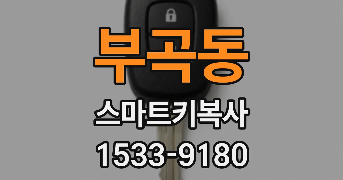부곡동 스마트키복사