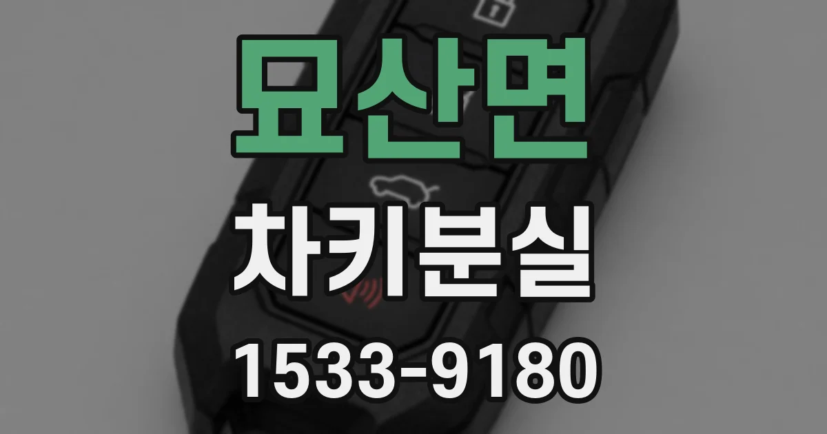 묘산면 차키분실