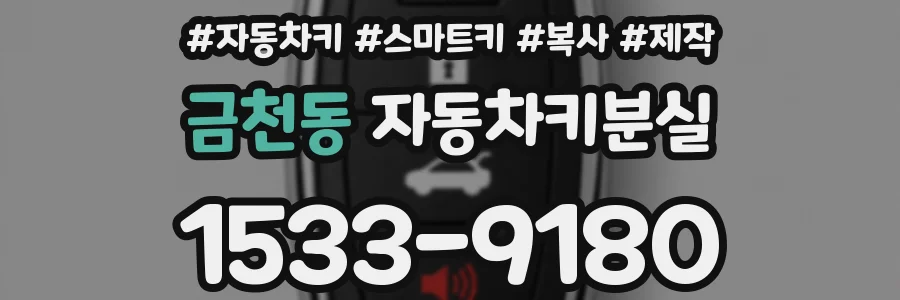 금천동 자동차키분실