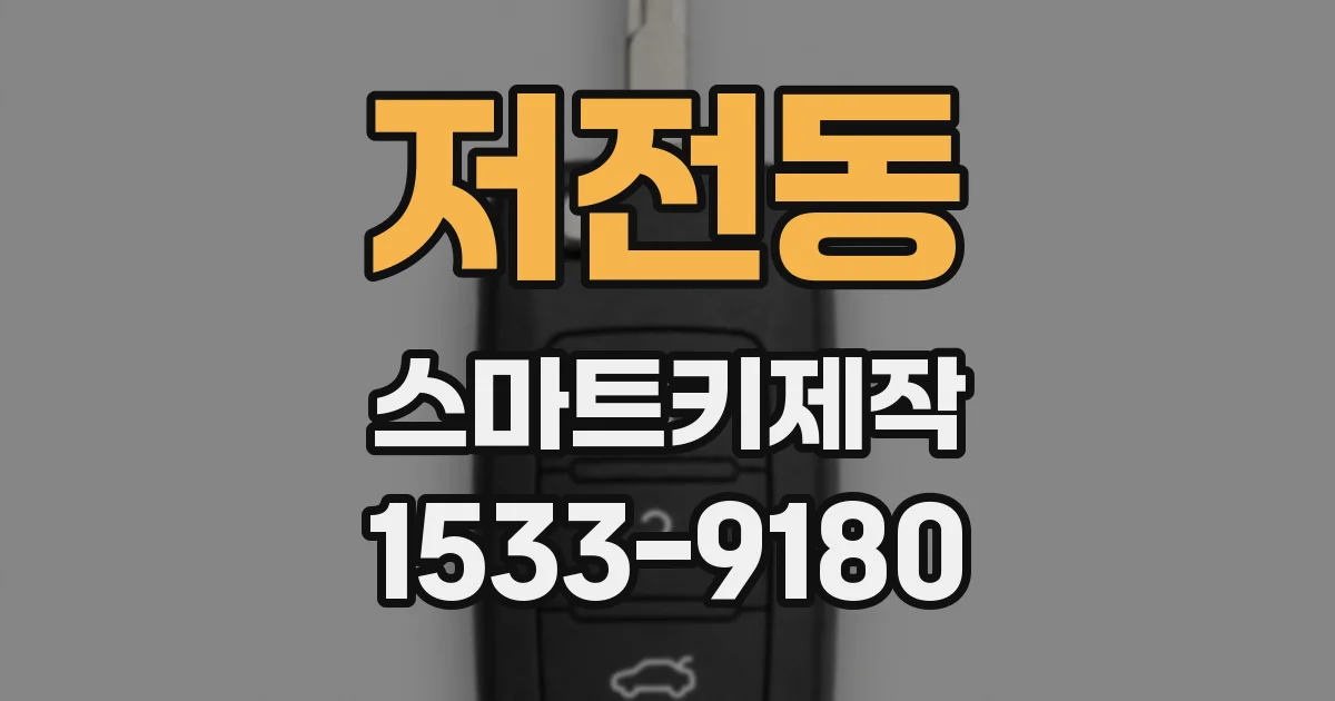 저전동 스마트키제작