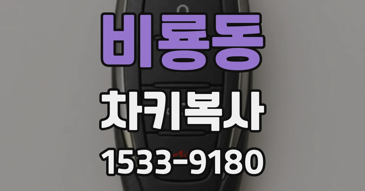 비룡동 차키복사