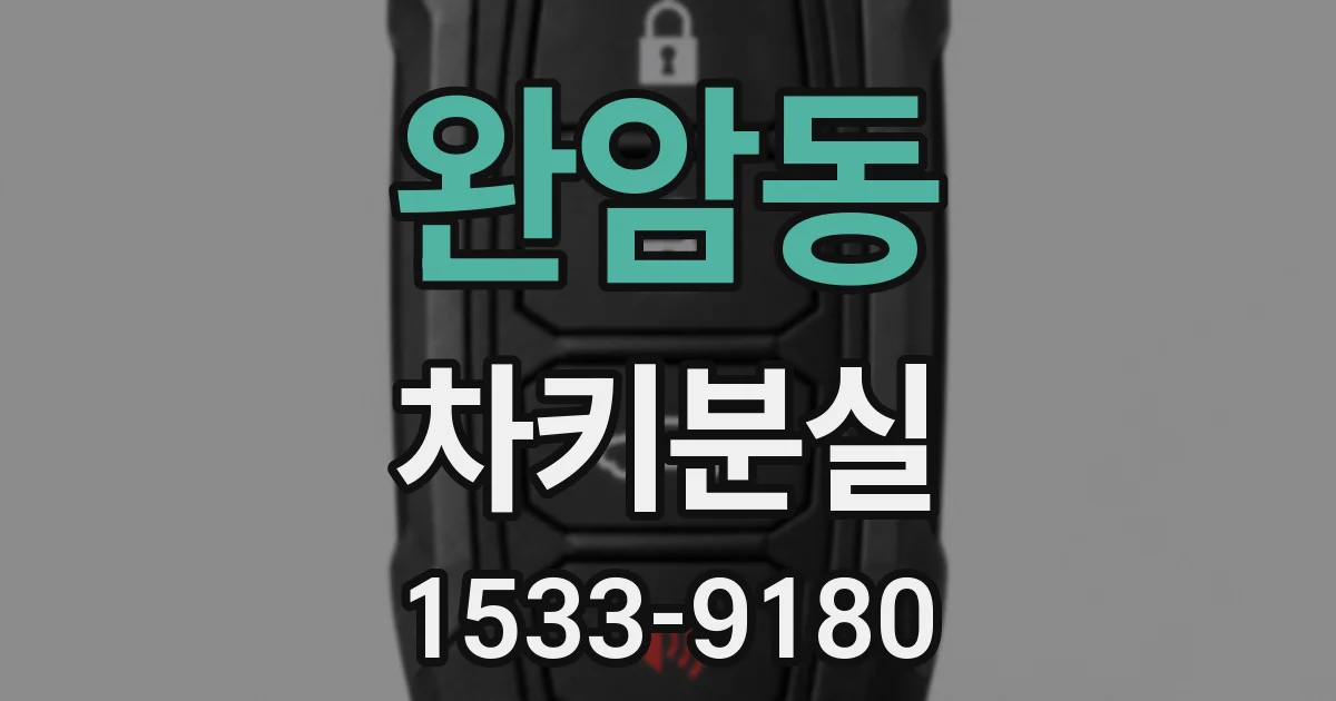 완암동 차키분실