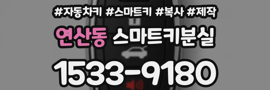 연산동 스마트키분실
