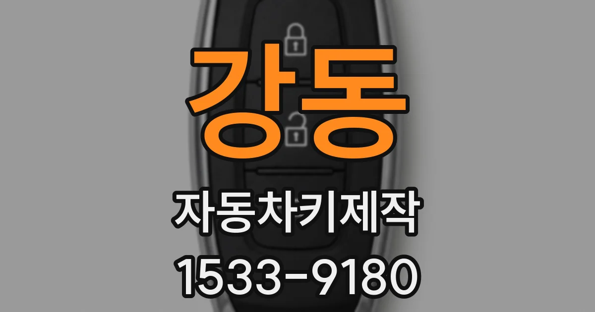 강동 자동차키제작