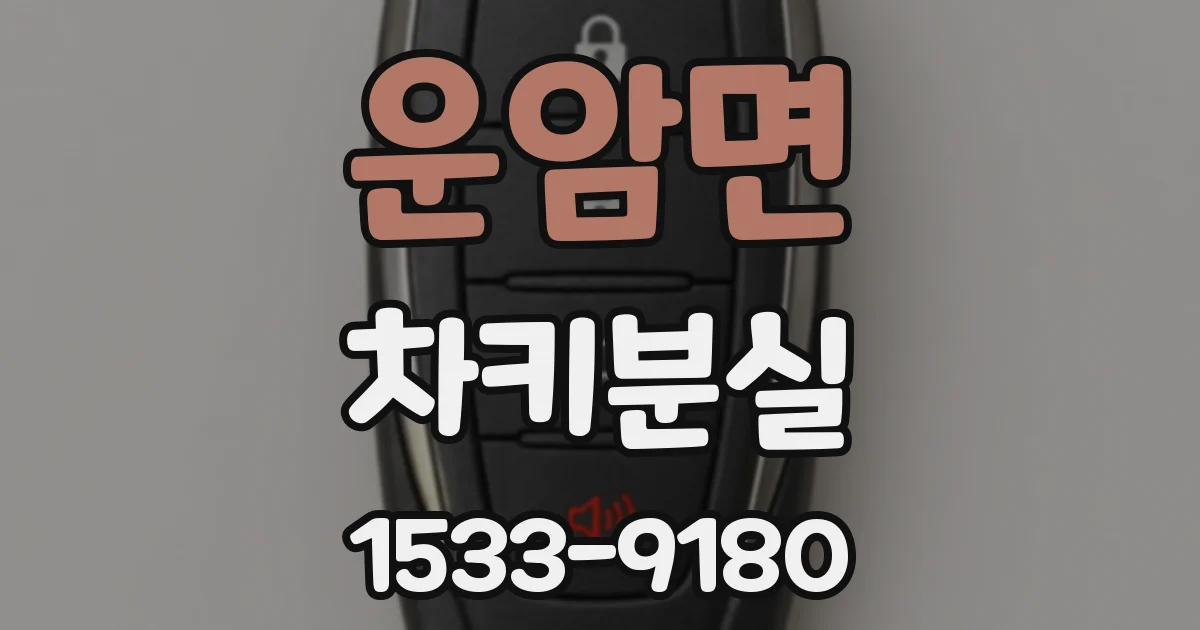 운암면 차키분실