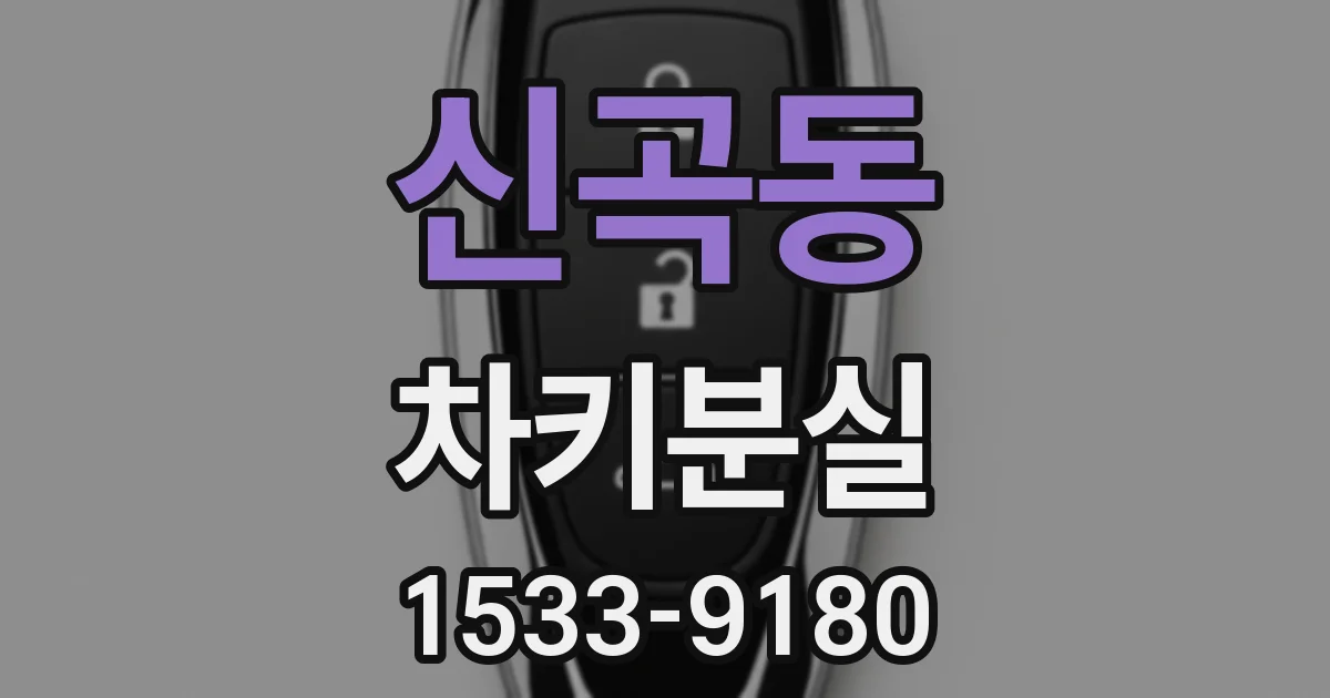 신곡동 차키분실