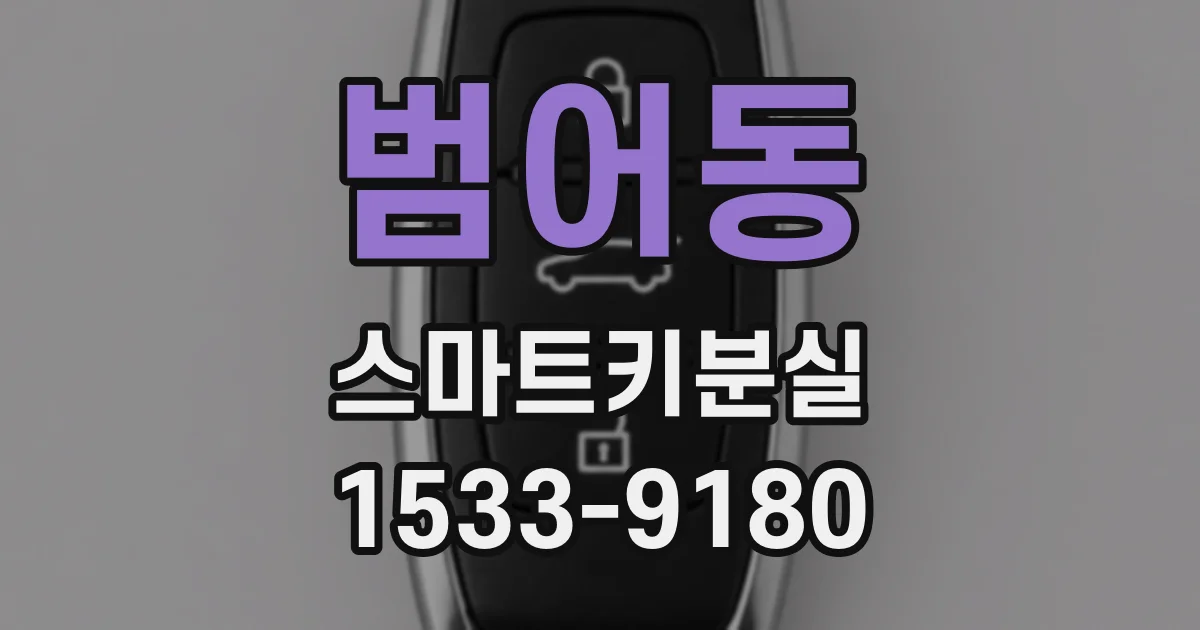 범어동 스마트키분실