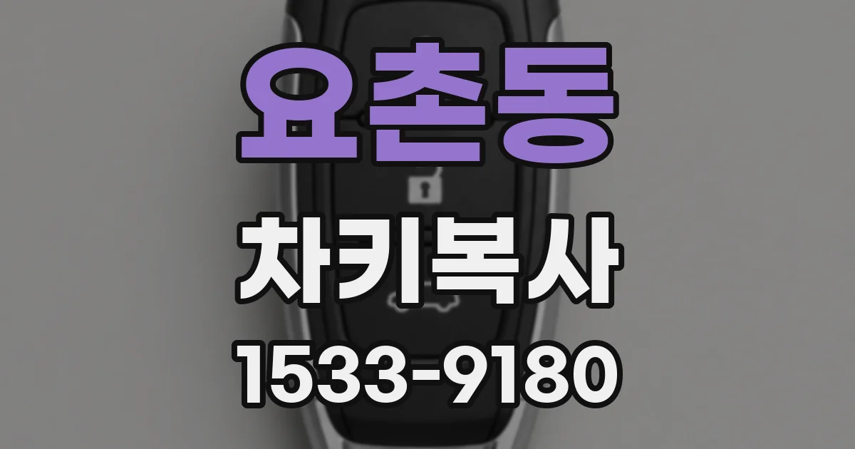 요촌동 차키복사