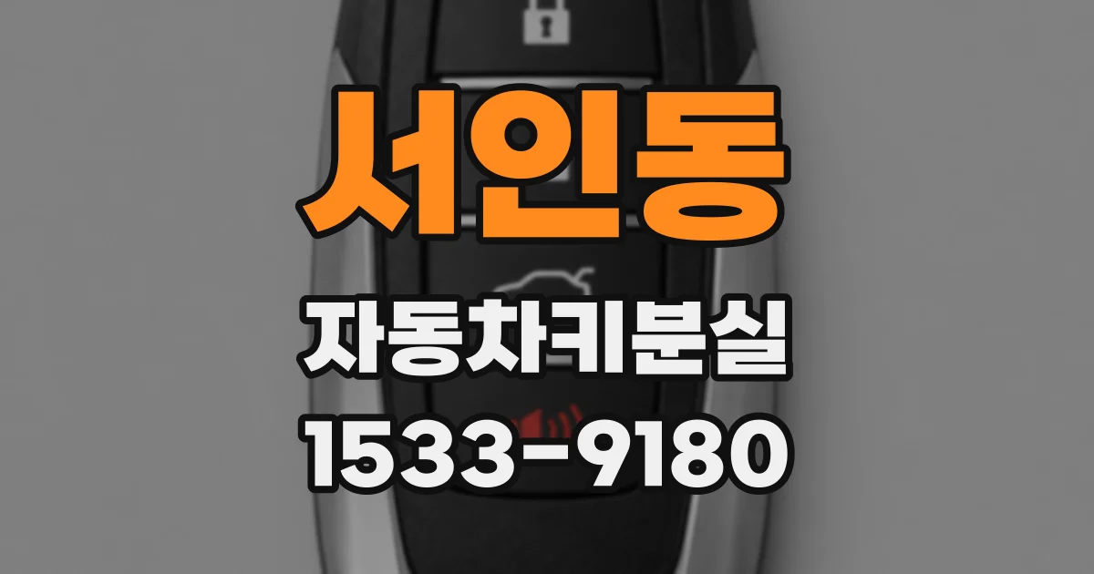 서인동 자동차키분실