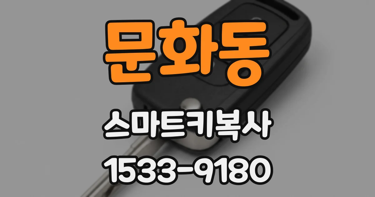 문화동 스마트키복사