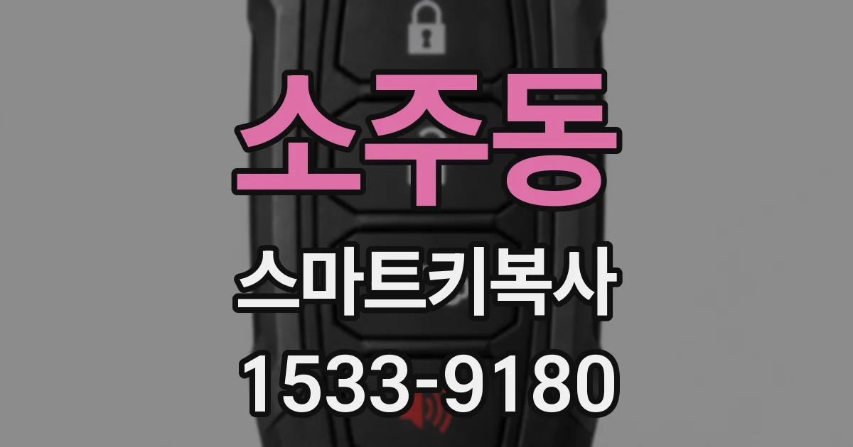 소주동 스마트키복사
