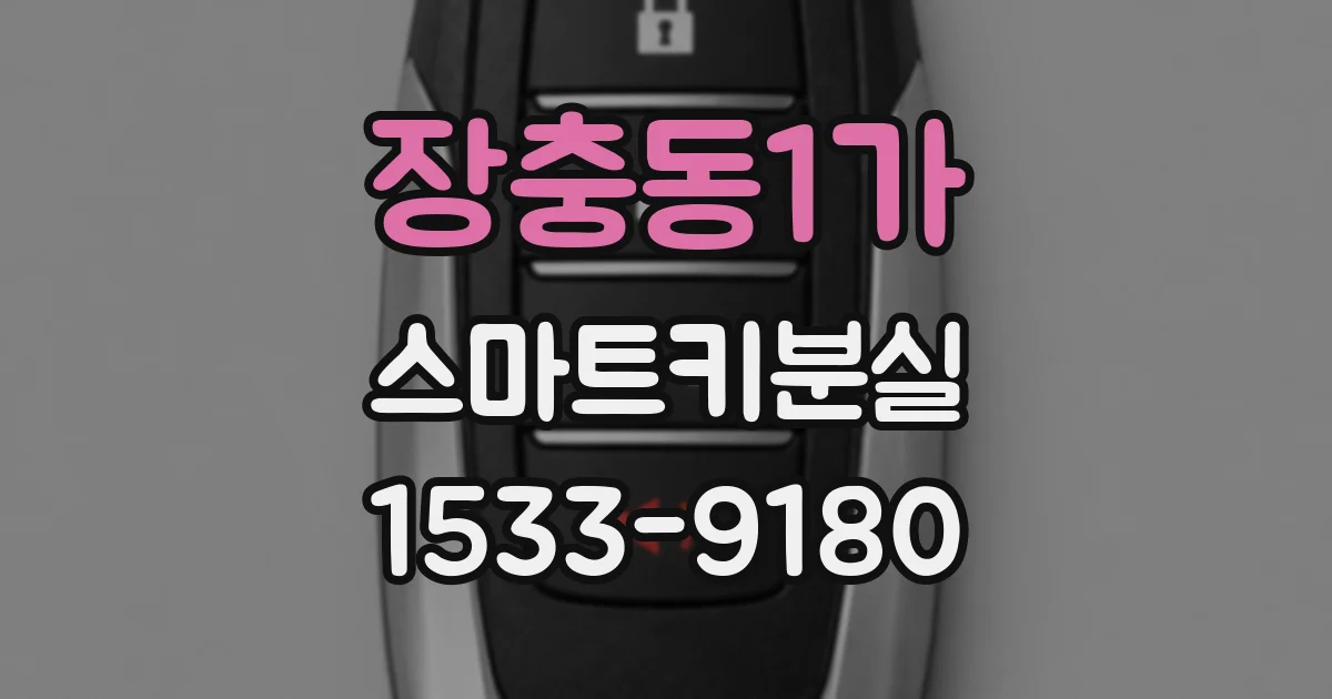 장충동1가 스마트키분실