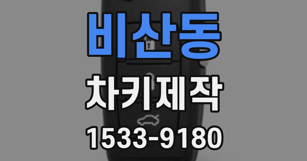 비산동 차키제작