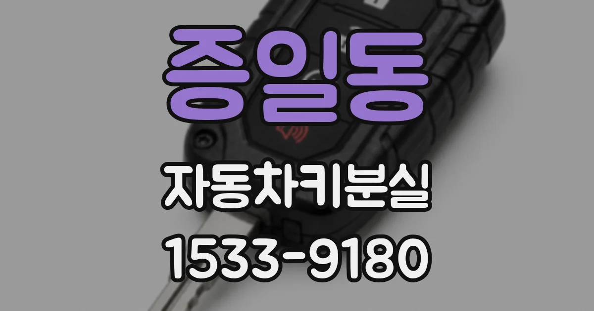 증일동 자동차키분실