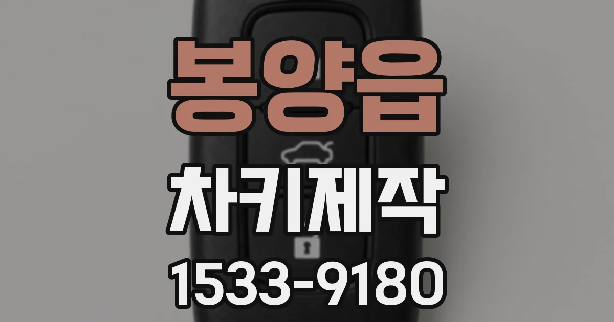 봉양읍 차키제작