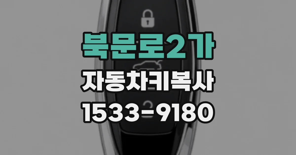 북문로2가 자동차키복사