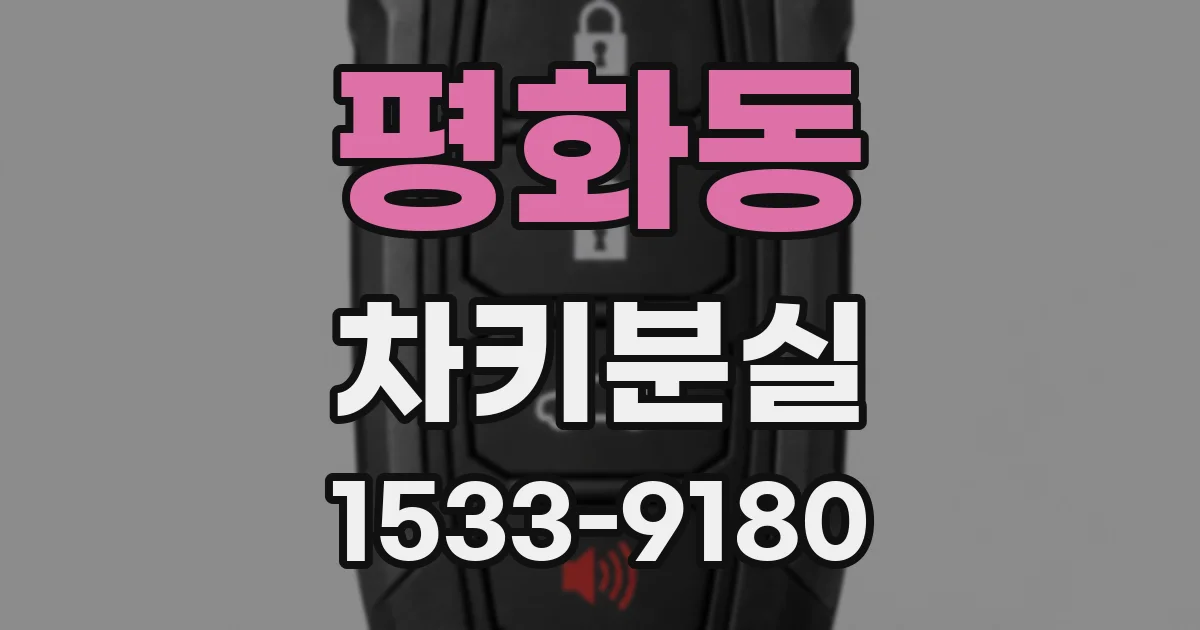 평화동 차키분실