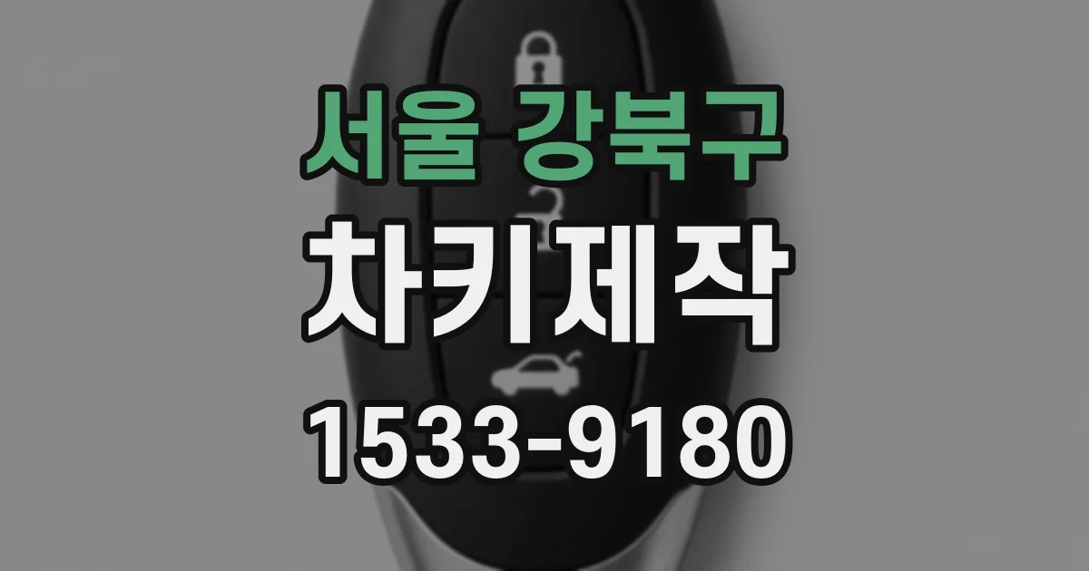 서울 강북구 차키제작
