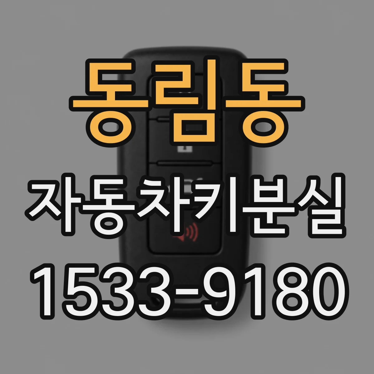 동림동 자동차키분실