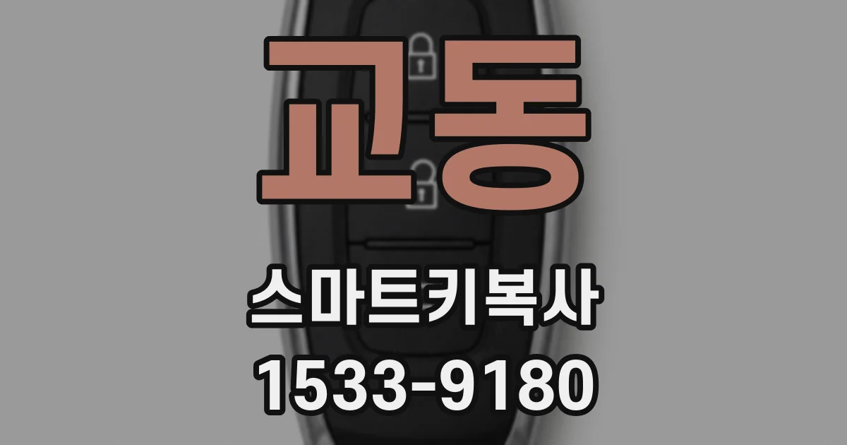 교동 스마트키복사