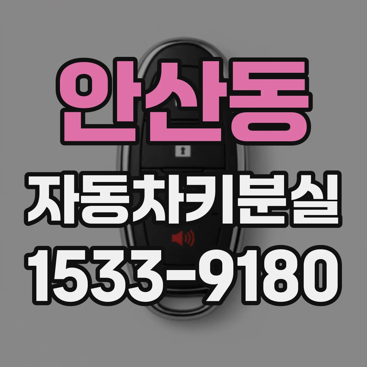 안산동 자동차키분실
