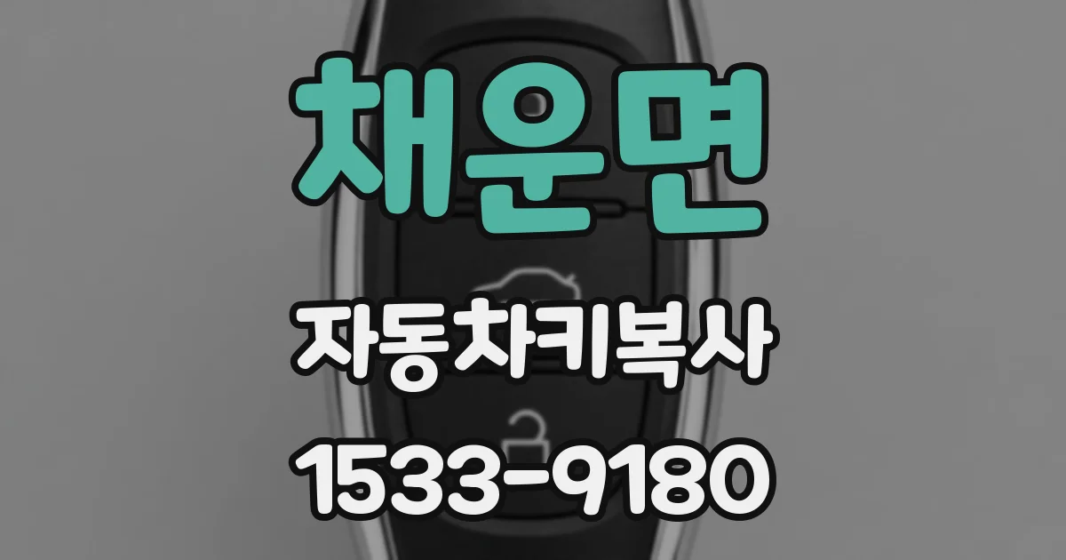 채운면 자동차키복사
