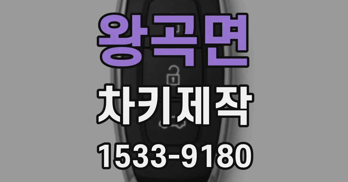왕곡면 차키제작