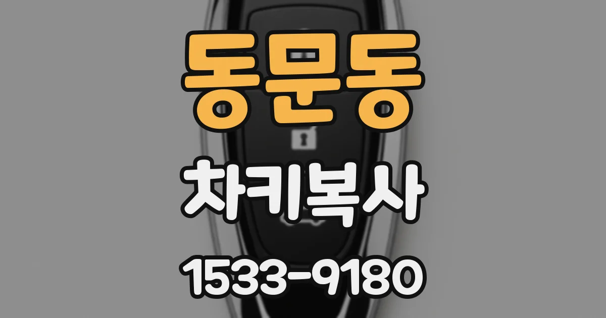 동문동 차키복사
