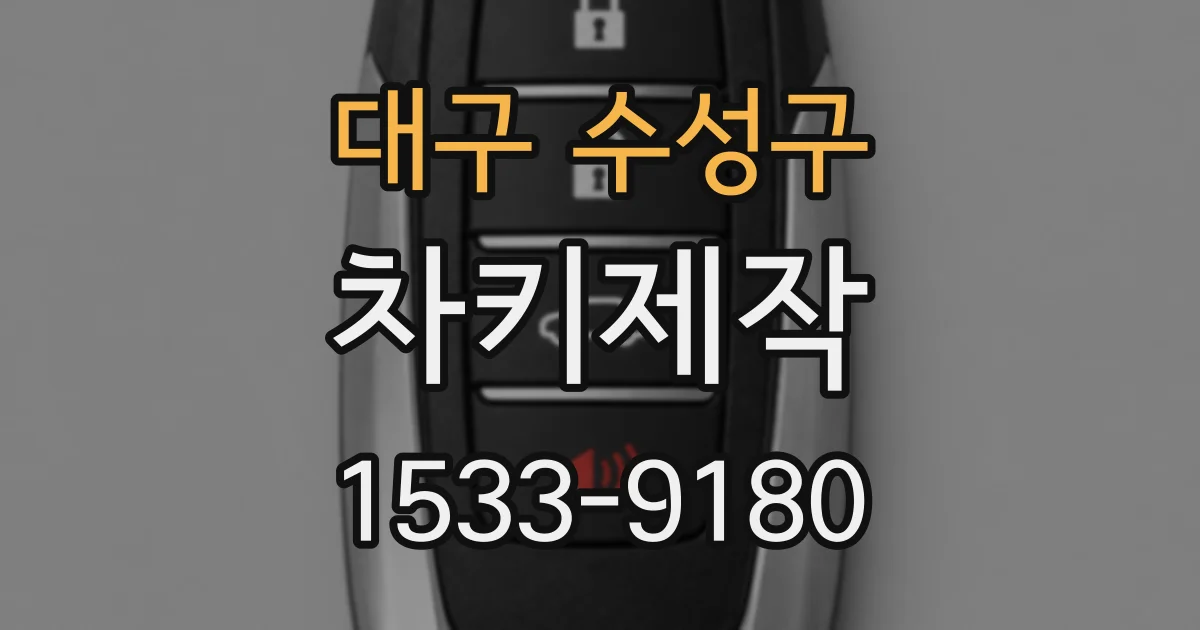 대구 수성구 차키제작