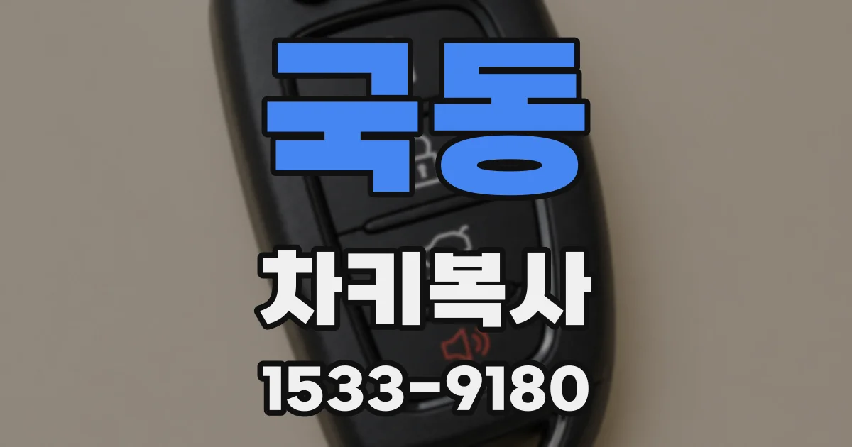 국동 차키복사