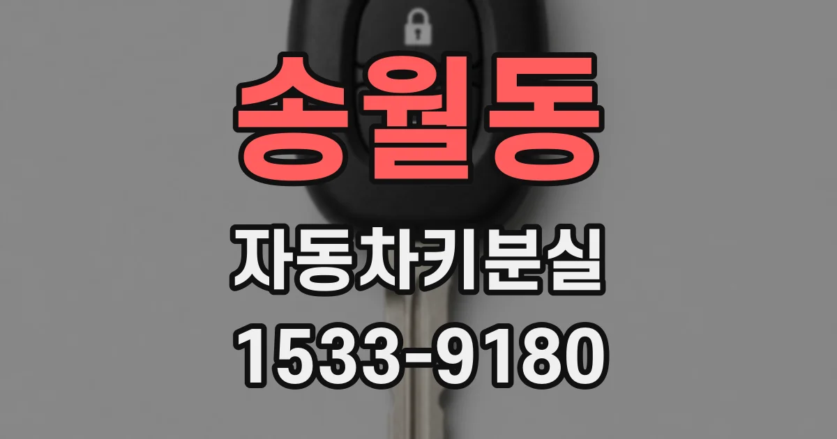 송월동 자동차키분실