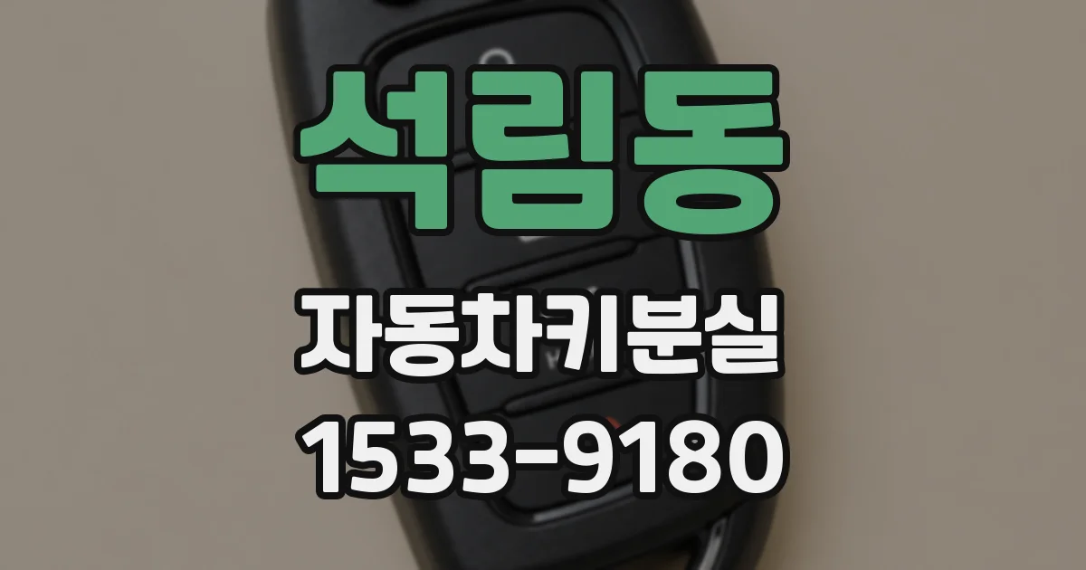 석림동 자동차키분실