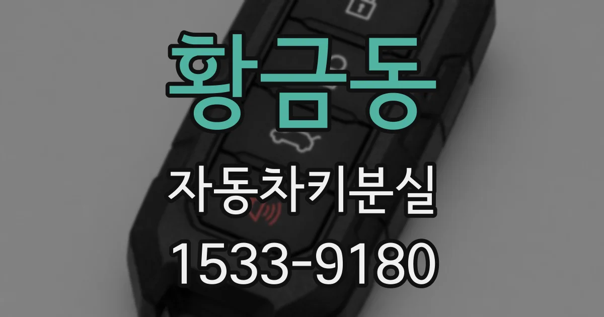 황금동 자동차키분실
