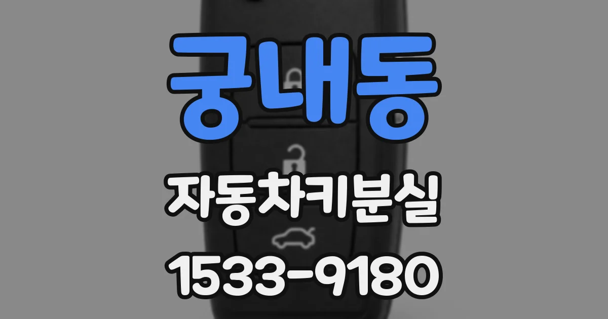 궁내동 자동차키분실