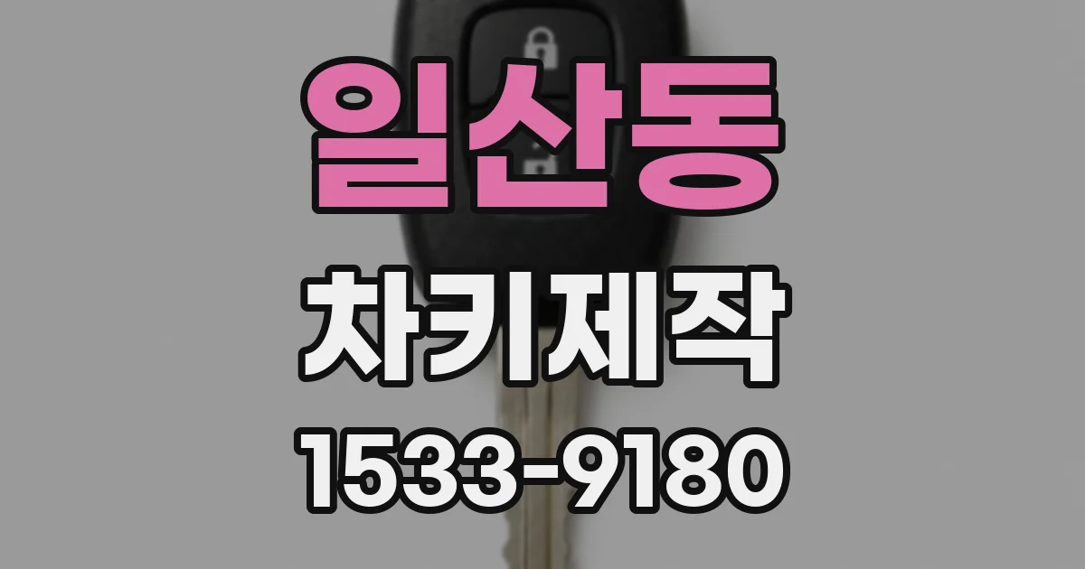 일산동 차키제작