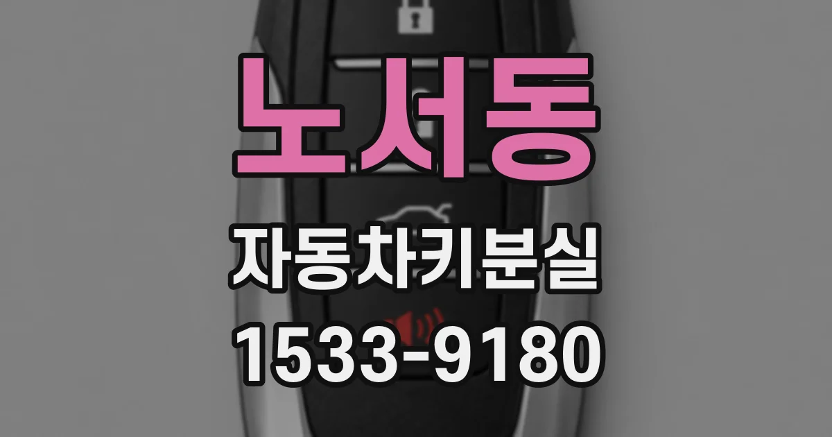 노서동 자동차키분실
