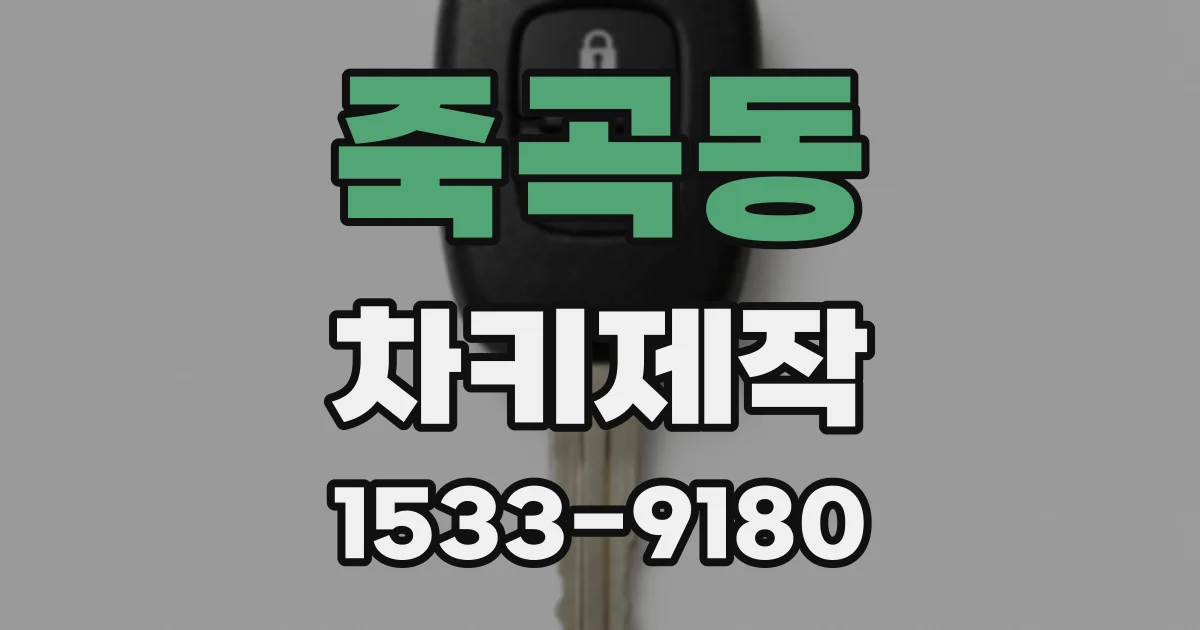 죽곡동 차키제작