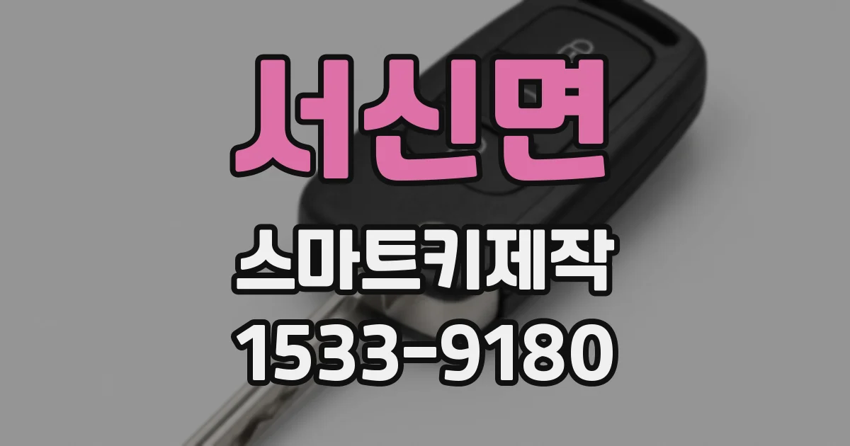 서신면 스마트키제작