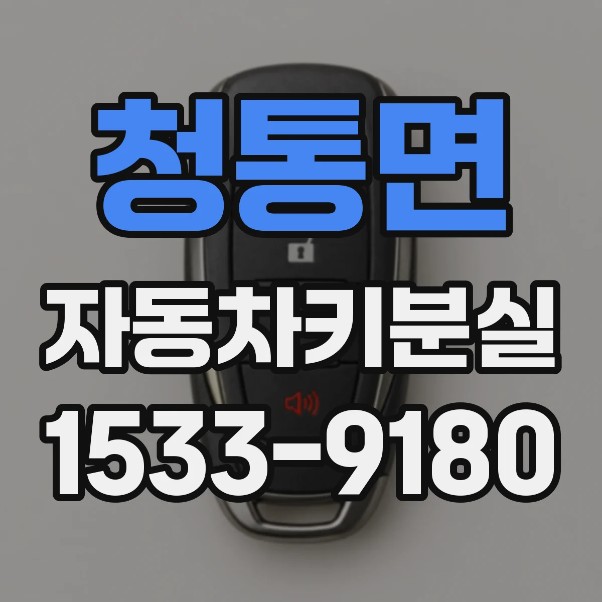 청통면 자동차키분실