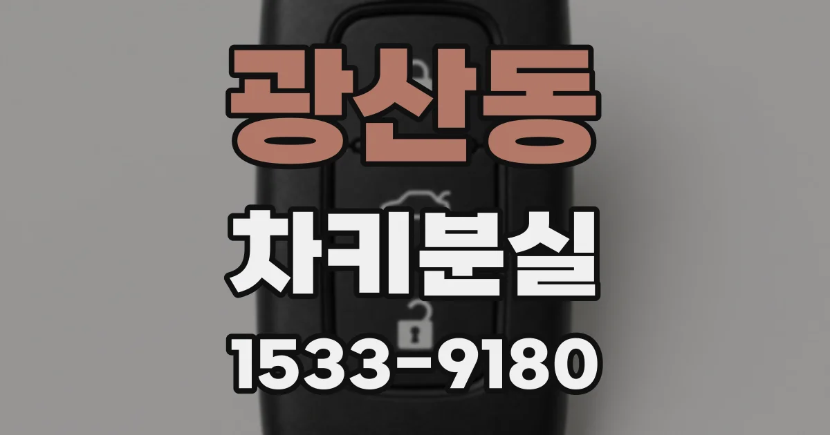 광산동 차키분실