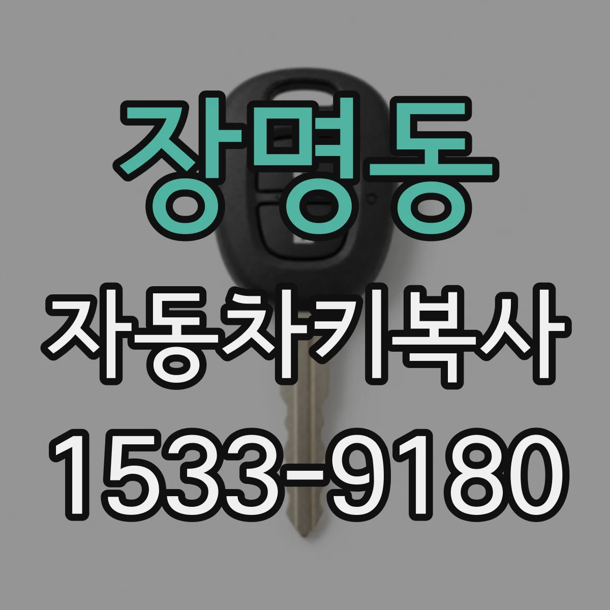 장명동 자동차키복사