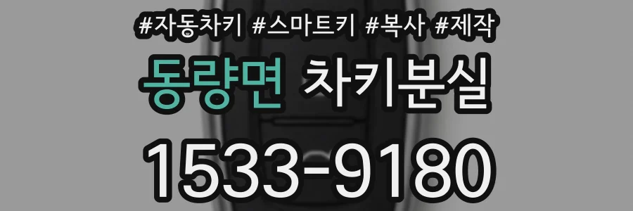 동량면 차키분실